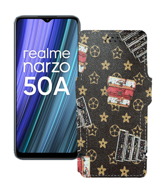 Чохол-книжка з екошкіри для телефону Realme Narzo 50A 2021