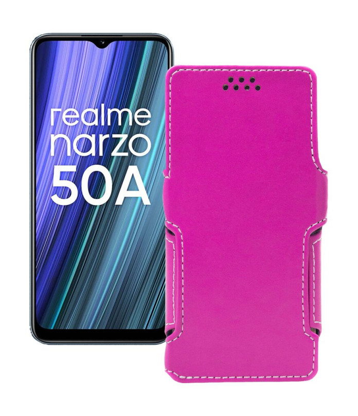 Чохол-книжка з екошкіри для телефону Realme Narzo 50A 2021