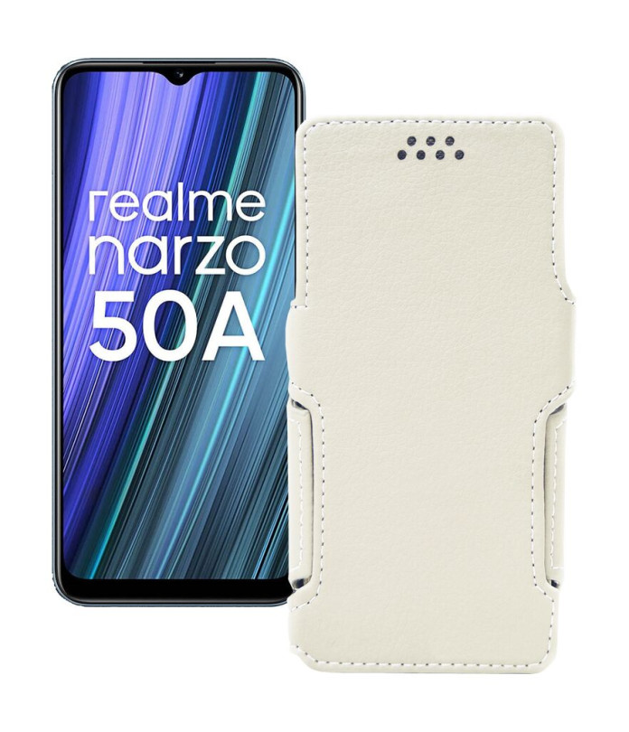 Чохол-книжка з екошкіри для телефону Realme Narzo 50A 2021