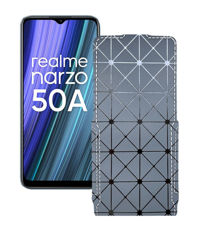 Чохол-флип з екошкіри для телефону Realme Narzo 50A 2021