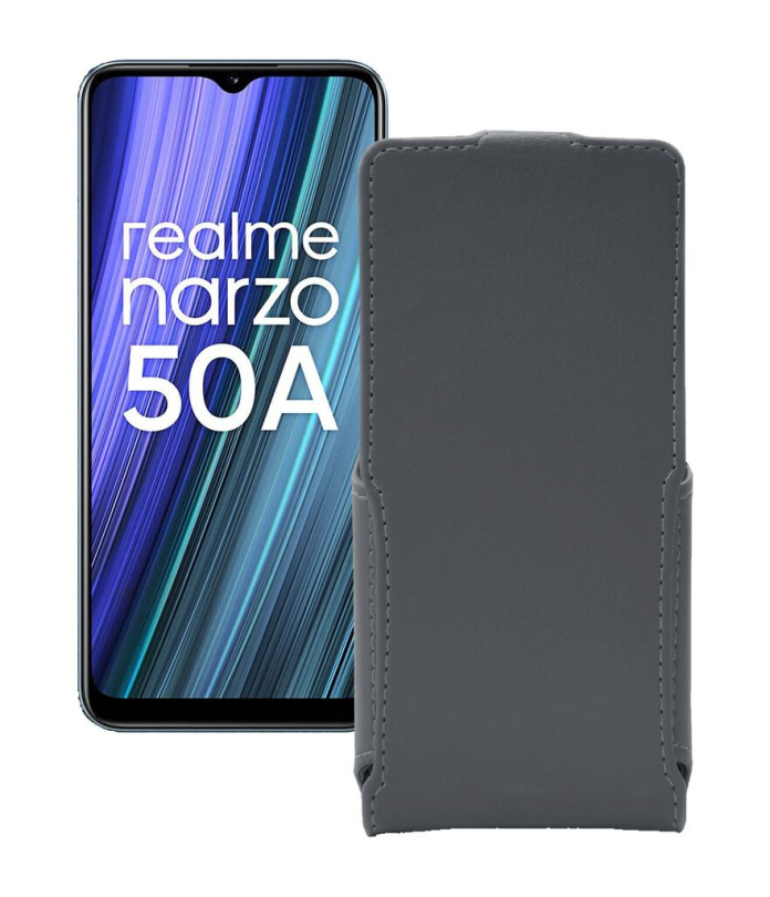 Чохол-флип з екошкіри для телефону Realme Narzo 50A 2021