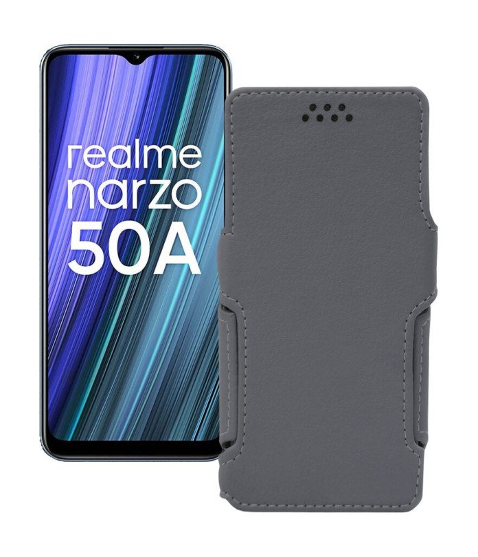 Чохол-книжка з екошкіри для телефону Realme Narzo 50A 2021