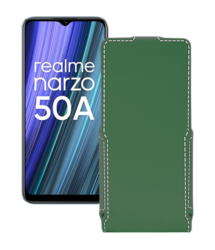 Чохол-флип з екошкіри для телефону Realme Narzo 50A 2021