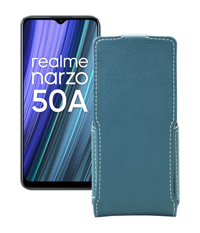 Чохол-флип з екошкіри для телефону Realme Narzo 50A 2021