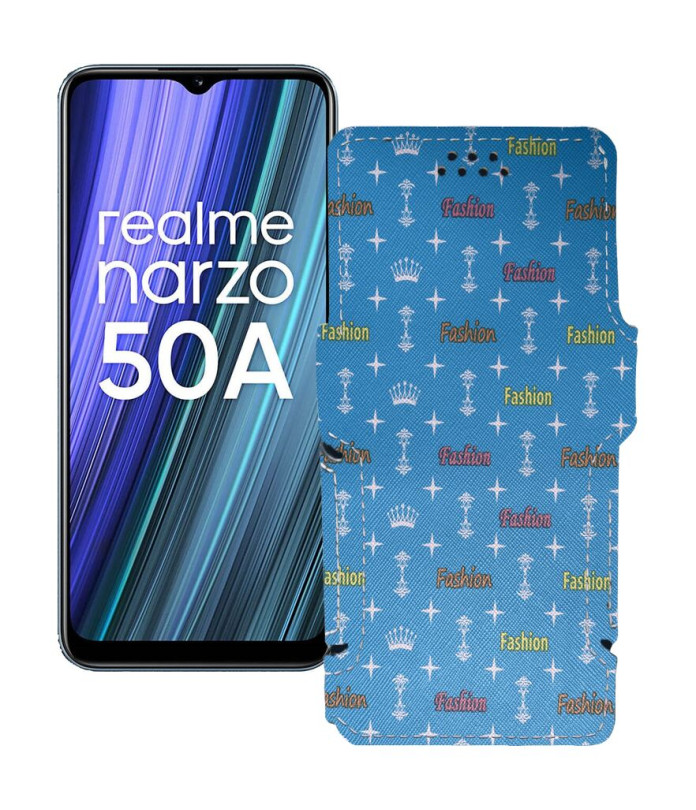 Чохол-книжка з екошкіри для телефону Realme Narzo 50A 2021