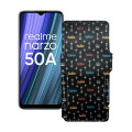 Чохол-книжка з екошкіри для телефону Realme Narzo 50A 2021