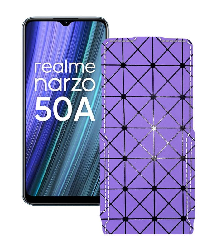 Чохол-флип з екошкіри для телефону Realme Narzo 50A 2021