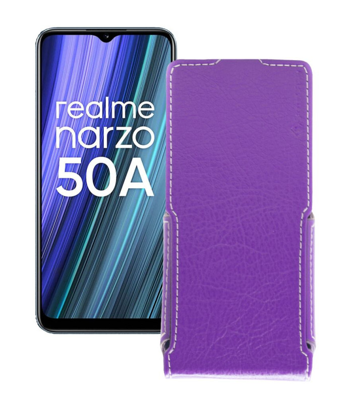 Чохол-флип з екошкіри для телефону Realme Narzo 50A 2021