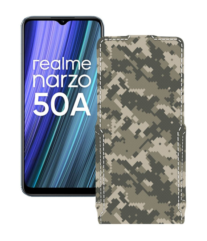 Чохол-флип з екошкіри для телефону Realme Narzo 50A 2021