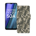 Чохол-книжка з екошкіри для телефону Realme Narzo 50A 2021