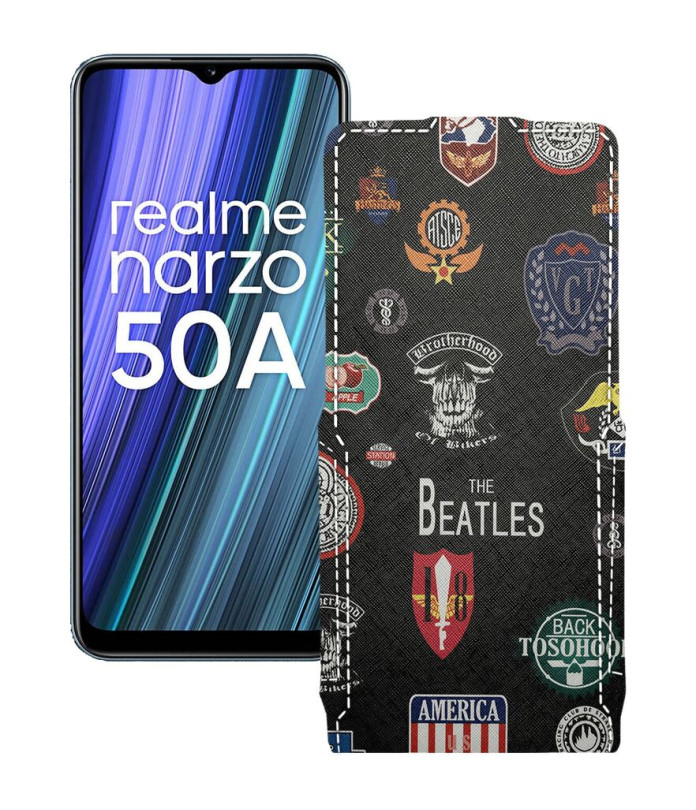 Чохол-флип з екошкіри для телефону Realme Narzo 50A 2021