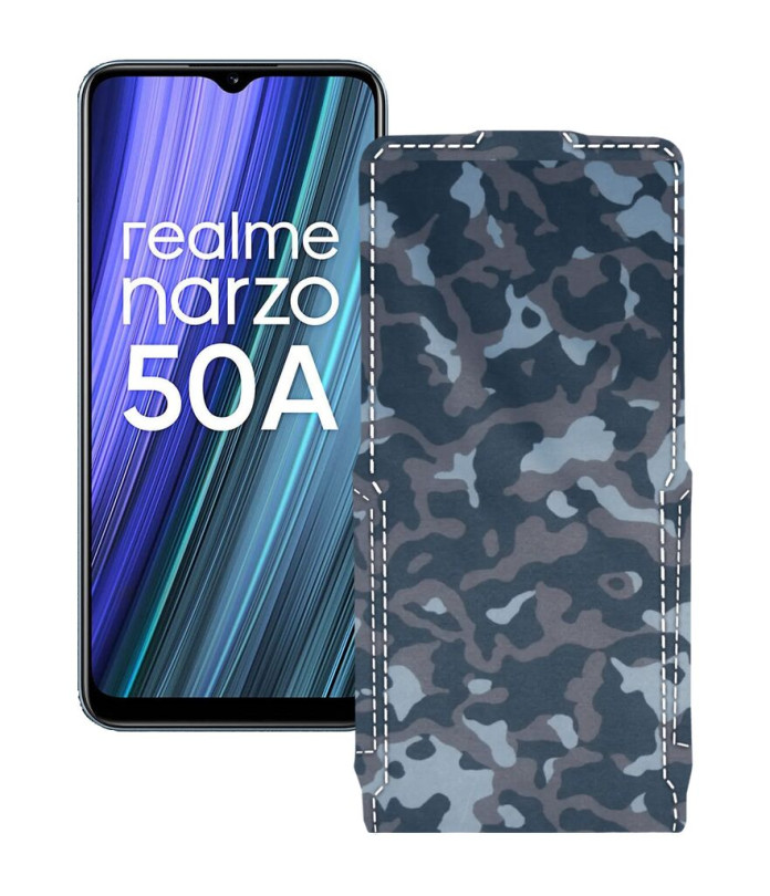 Чохол-флип з екошкіри для телефону Realme Narzo 50A 2021