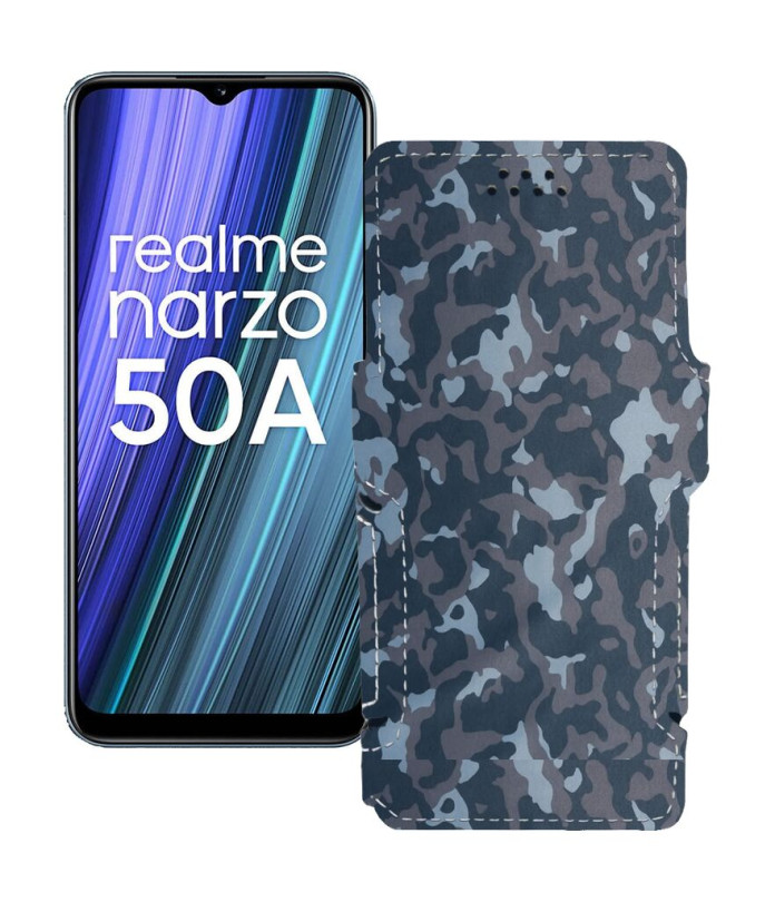 Чохол-книжка з екошкіри для телефону Realme Narzo 50A 2021