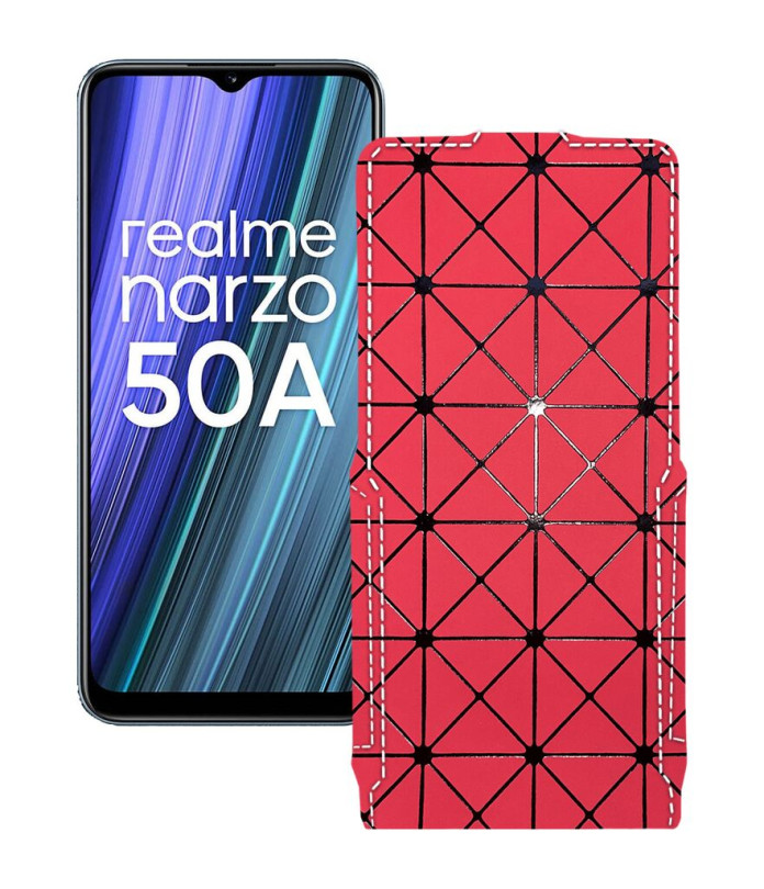 Чохол-флип з екошкіри для телефону Realme Narzo 50A 2021