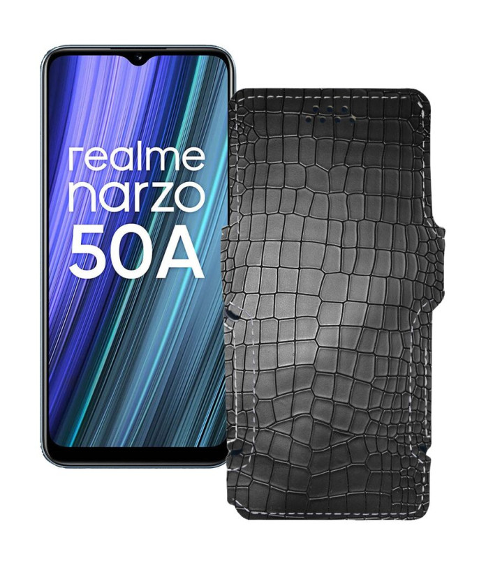 Чохол-книжка з екошкіри для телефону Realme Narzo 50A 2021