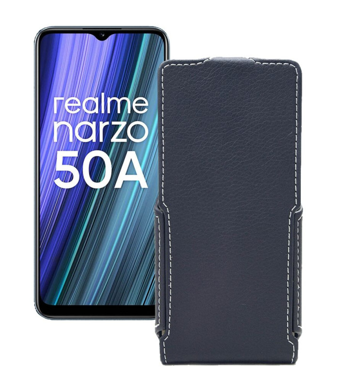 Чохол-флип з екошкіри для телефону Realme Narzo 50A 2021