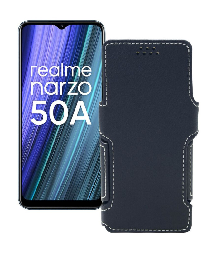 Чохол-книжка з екошкіри для телефону Realme Narzo 50A 2021