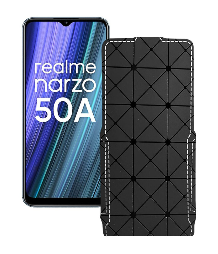 Чохол-флип з екошкіри для телефону Realme Narzo 50A 2021