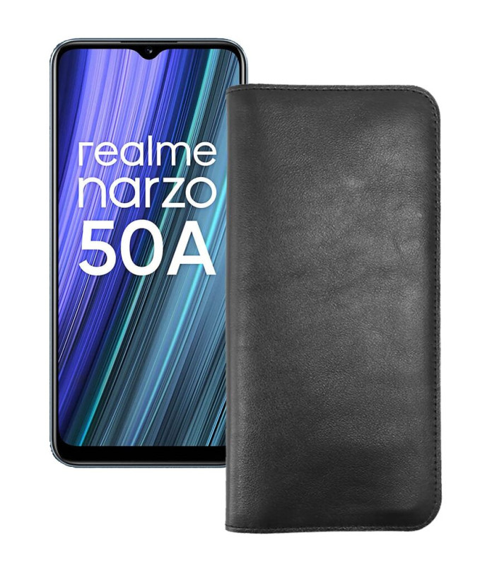 Портмоне з шкіри для телефону Realme Narzo 50A 2021