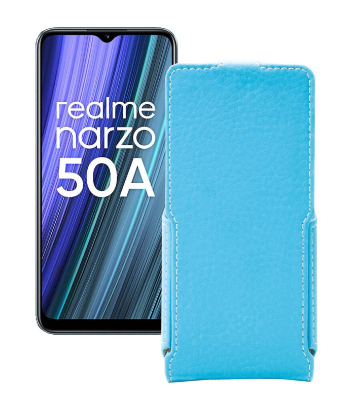 Чохол-флип з екошкіри для телефону Realme Narzo 50A 2021