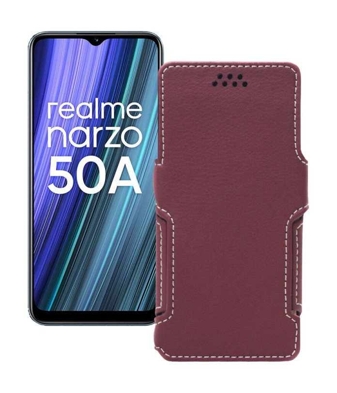 Чохол-книжка з екошкіри для телефону Realme Narzo 50A 2021