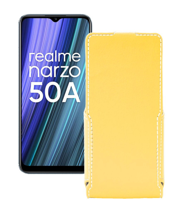 Чохол-флип з екошкіри для телефону Realme Narzo 50A 2021