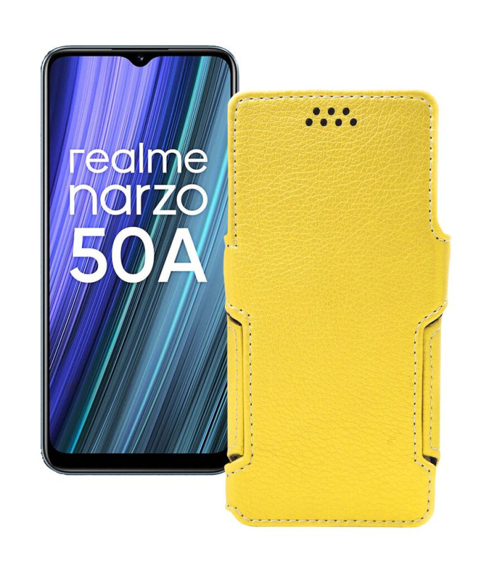 Чохол-книжка з екошкіри для телефону Realme Narzo 50A 2021