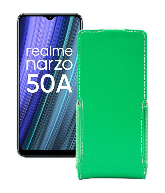 Чохол-флип з екошкіри для телефону Realme Narzo 50A 2021