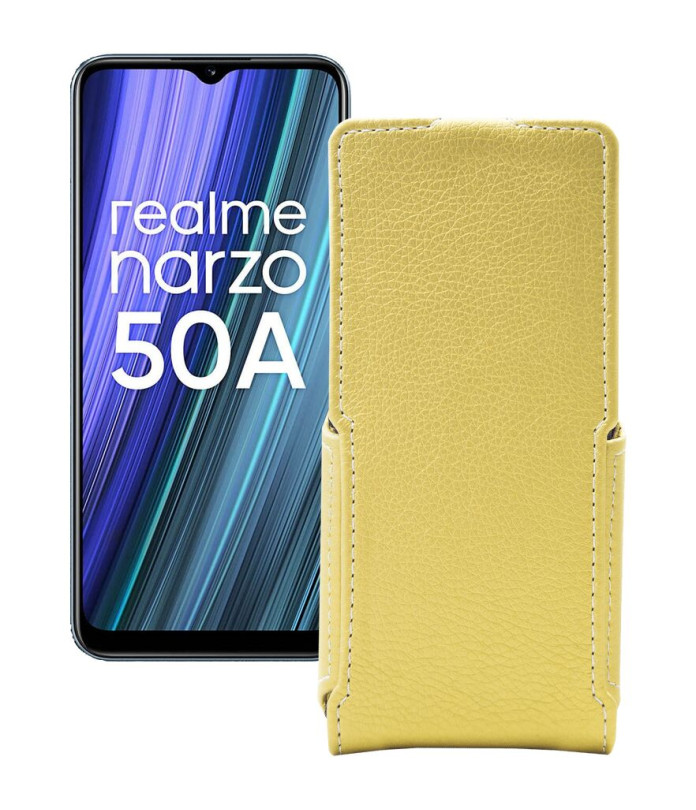 Чохол-флип з екошкіри для телефону Realme Narzo 50A 2021