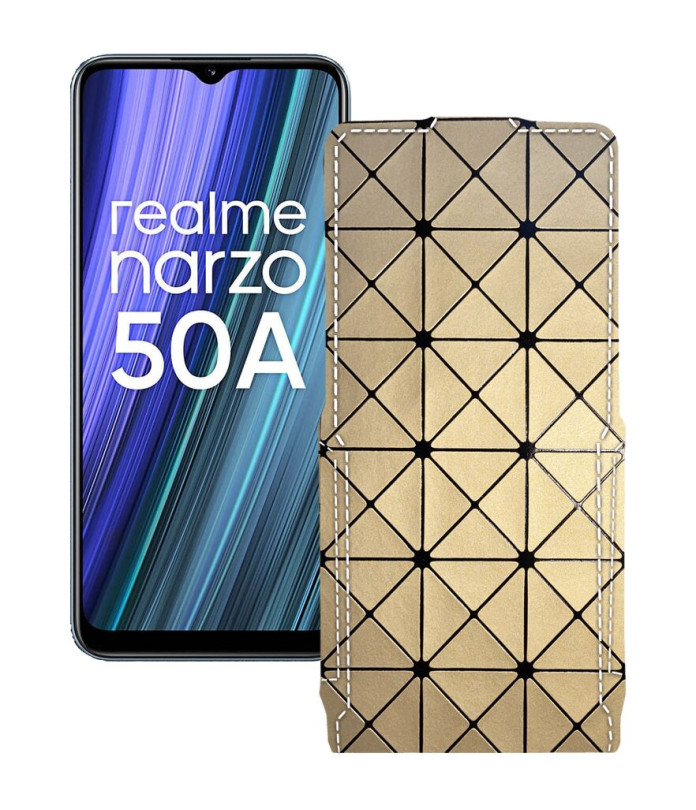 Чохол-флип з екошкіри для телефону Realme Narzo 50A 2021