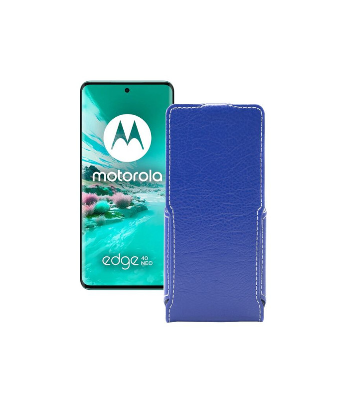 Чохол-флип з екошкіри для телефону Motorola Edge 40 Neo