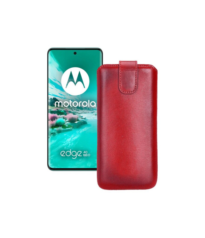 Витяжка зі шкіри для телефону Motorola Edge 40 Neo