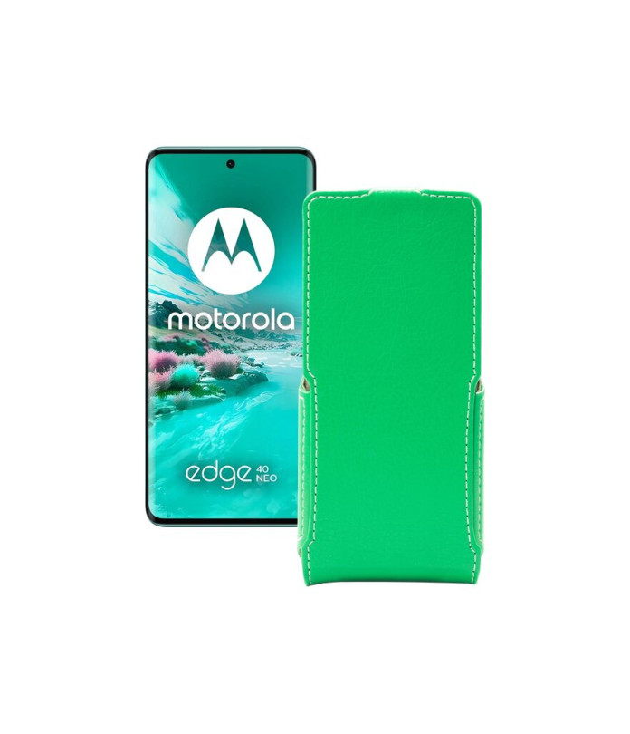 Чохол-флип з екошкіри для телефону Motorola Edge 40 Neo