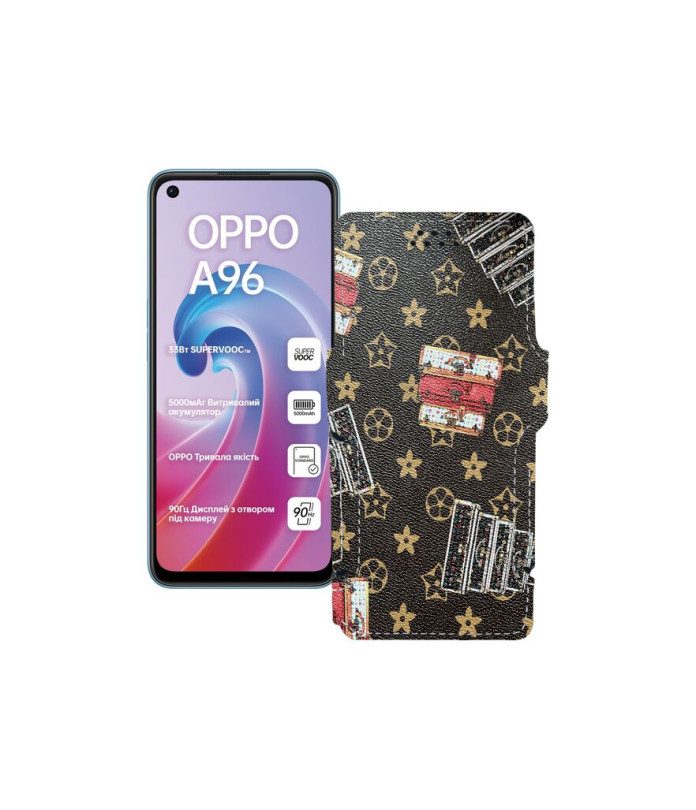 Чохол-книжка з екошкіри для телефону OPPO A96