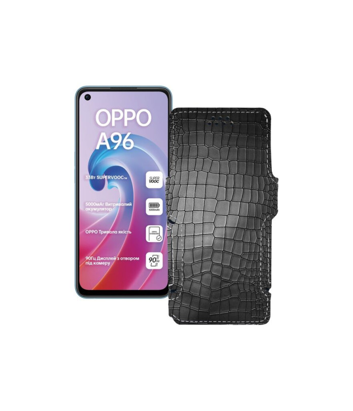 Чохол-книжка з екошкіри для телефону OPPO A96