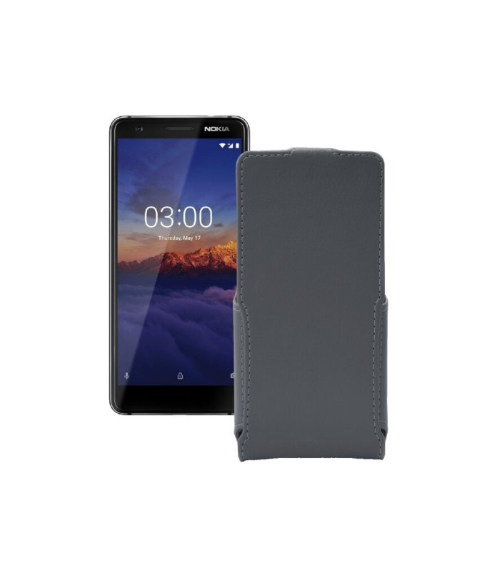 Чохол-флип з екошкіри для телефону Nokia 3.1