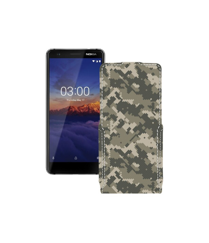 Чохол-флип з екошкіри для телефону Nokia 3.1