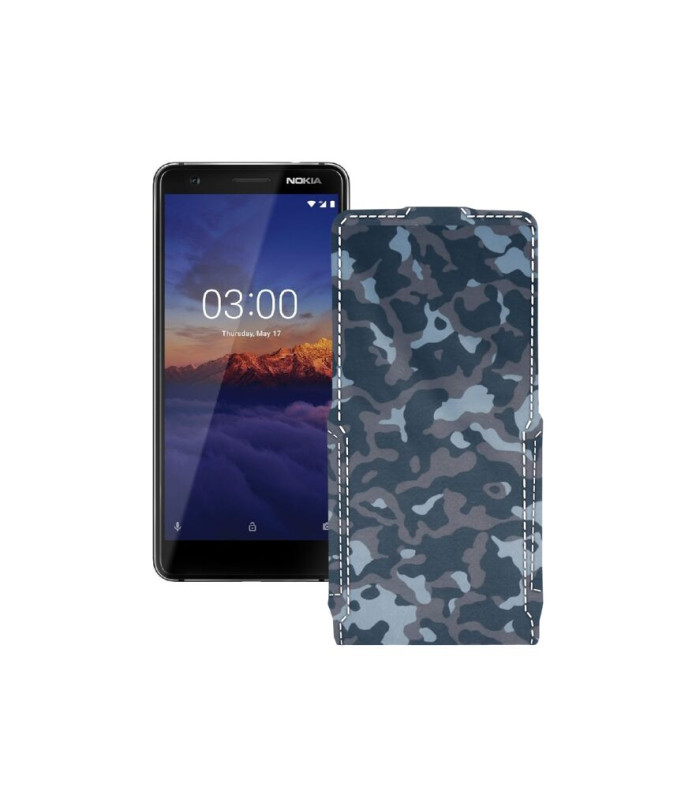 Чохол-флип з екошкіри для телефону Nokia 3.1