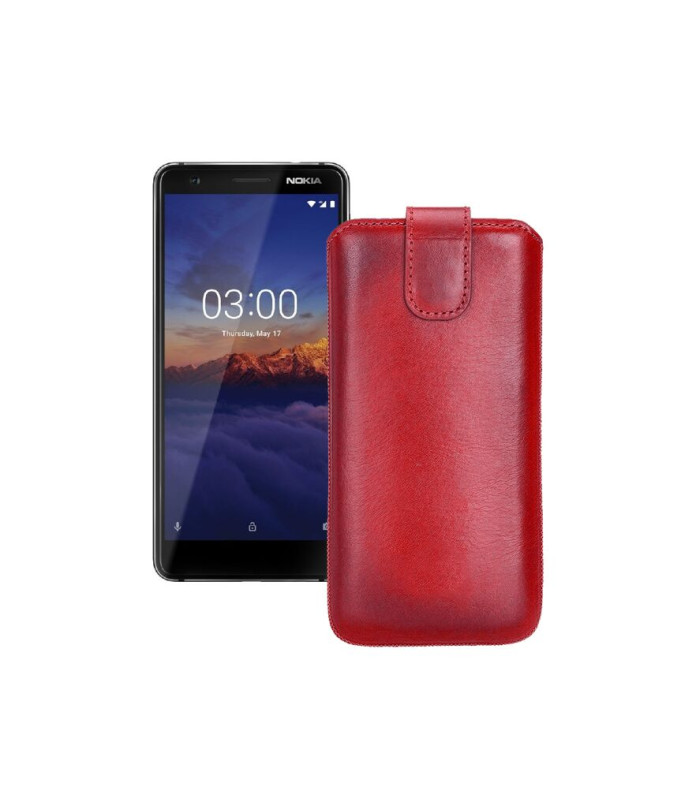 Витяжка з екошкіри для телефону Nokia 3.1