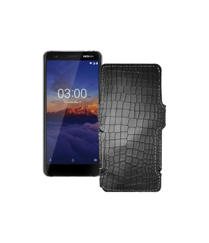 Чохол-книжка з екошкіри для телефону Nokia 3.1