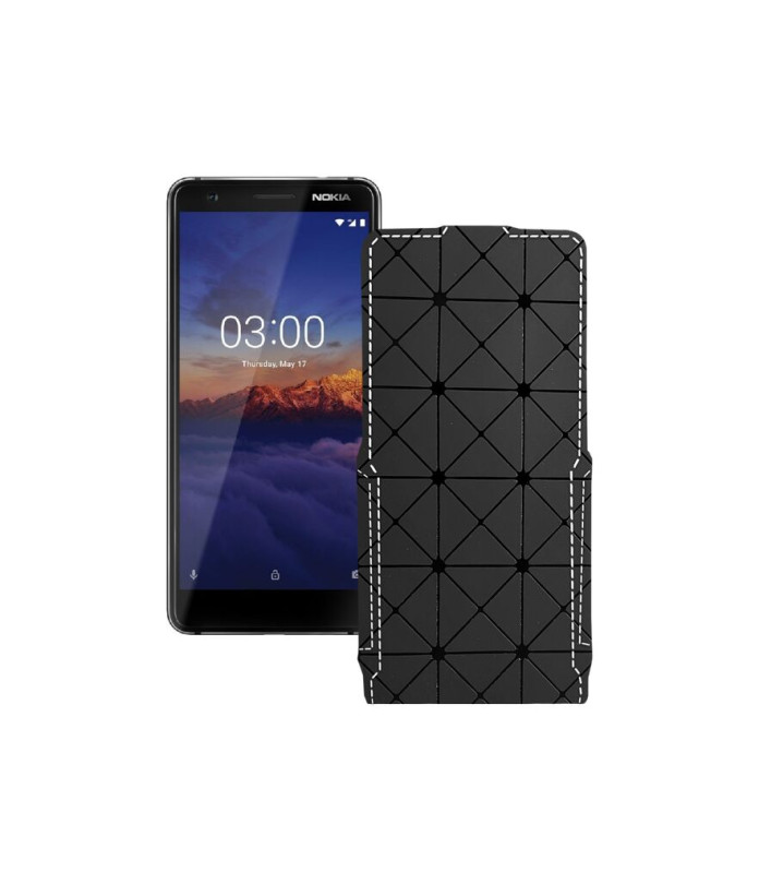 Чохол-флип з екошкіри для телефону Nokia 3.1