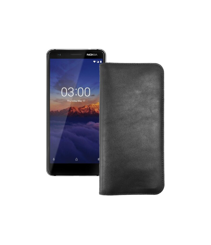 Портмоне з шкіри для телефону Nokia 3.1