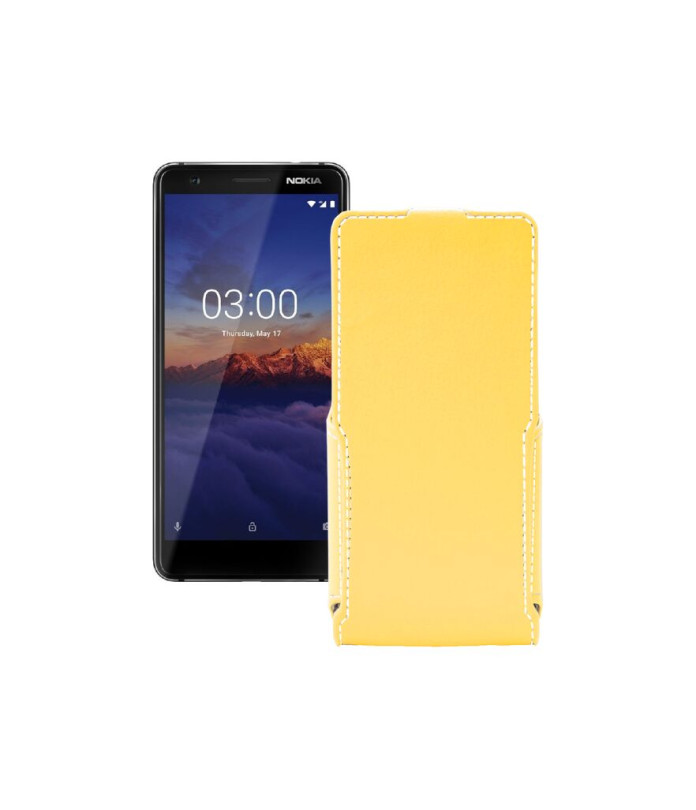 Чохол-флип з екошкіри для телефону Nokia 3.1