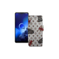 Чохол-книжка з екошкіри для телефону Alcatel 3x 2019