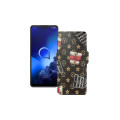Чохол-книжка з екошкіри для телефону Alcatel 3x 2019