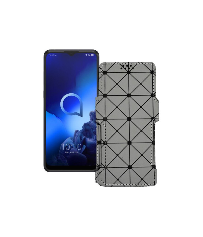 Чохол-книжка з екошкіри для телефону Alcatel 3x 2019