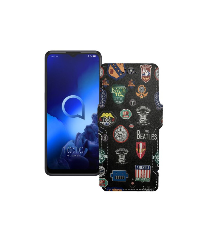 Чохол-книжка з екошкіри для телефону Alcatel 3x 2019