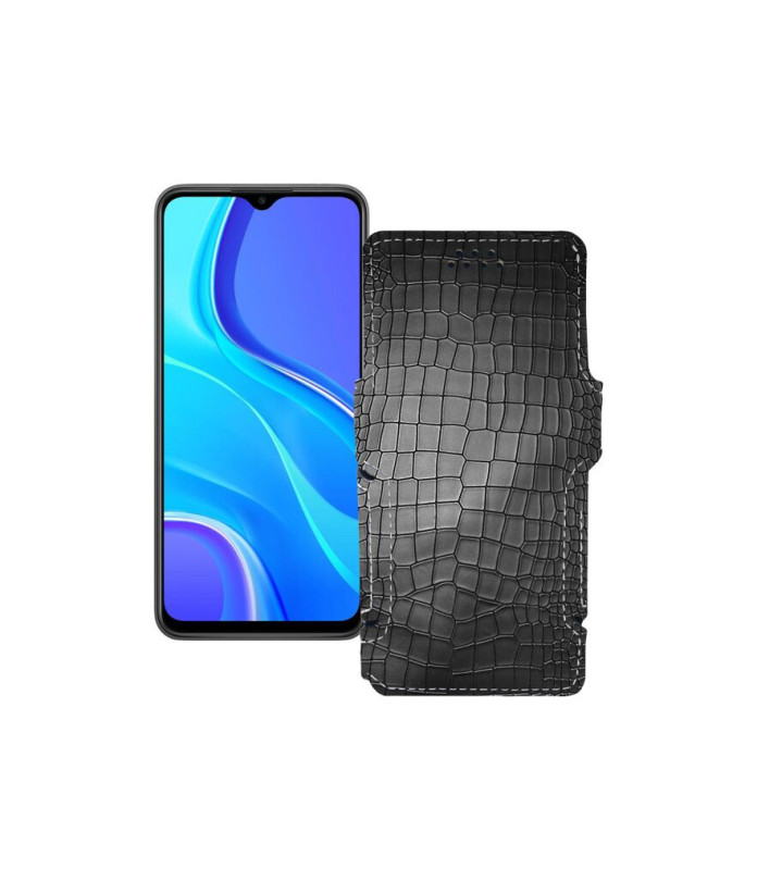 Чохол-книжка з екошкіри для телефону Xiaomi Redmi 9