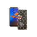 Чохол-флип з екошкіри для телефону Motorola Moto E6 Plus