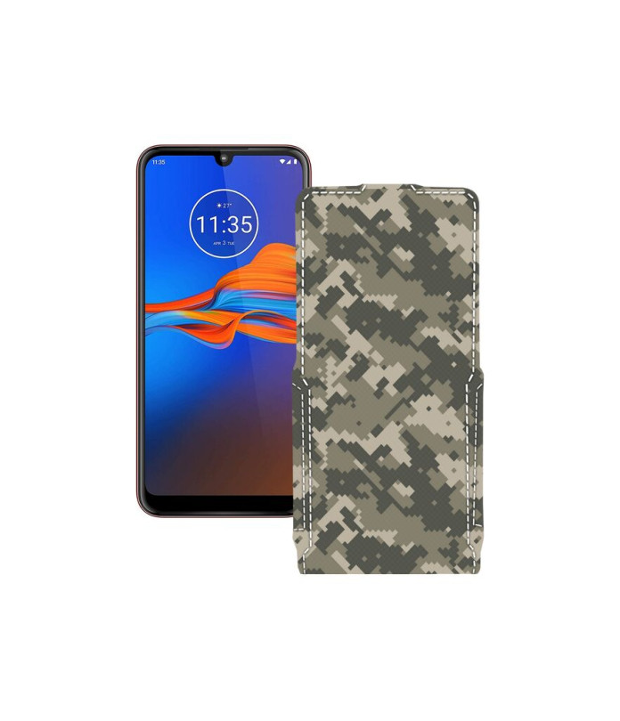 Чохол-флип з екошкіри для телефону Motorola Moto E6 Plus